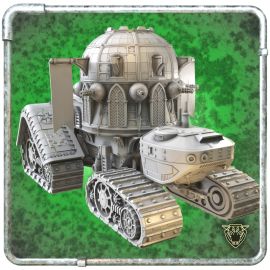 0002_8.jpg The Proxigenator's Death Cathedral - Gothic super heavy tank cart titan tank wh40k mech warrior mortal engines Leviathan