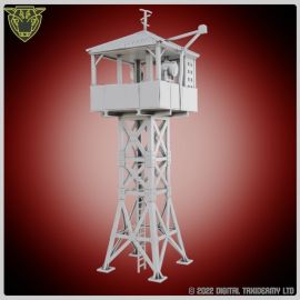 0004_2.jpg Modern Metal Watch Tower - 3D printed tabletop gaming STL, sci fi scenery, printable terrain, wh40k, necromunda, stargrave, Judge Dredd