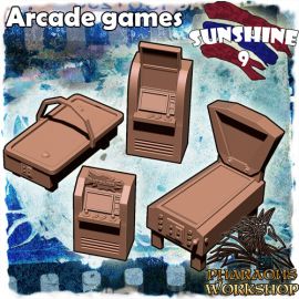 arcade_2_2.jpg Arcade machines - 3D Printed Tabletop Gaming STL File - 3D Model Terrain & Miniatures