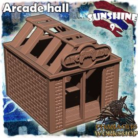 arcade_hall_1.jpg Sunshine 9 arcade hall - 3D Printed Tabletop Gaming STL File - 3D Model Terrain & Miniatures