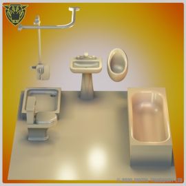 bathroom_furniture_toilet_bath_shower_sink_urinal_model_scatter_1_.jpg Bathroom furniture set - 3D printed models for gaming hobbyists