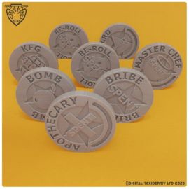 Blood Bowl Side-line Tokens & Markers (printed)