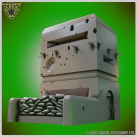 bunker_dice_tower_wargaming_3d_printed_model_06.jpg Bunker Dice Tower - Wargaming 3D Model - Print on Demand gaming accessory