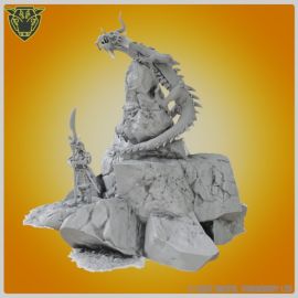 chinese_dragon_oriental_art_statue_stl_3d_printing0002.jpg Chinese Dragon Miniature - 28mm Fantasy gaming miniatures for 3D printed tabletop gaming