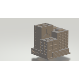 com_block_3_qtr_1_2.png Commercial Block 1 - 3D Printed Tabletop Gaming STL File - 3D Model Terrain & Miniatures