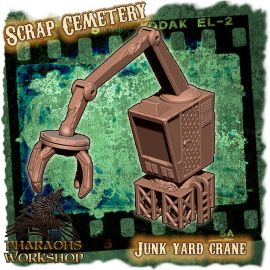 crane_1.jpg Junk yard crane - 3D Printed Tabletop Gaming STL File - 3D Model Terrain & Miniatures