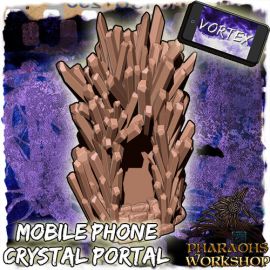 crystal_portal_1.jpg Mobile phone crystal portal - 3D Printed Tabletop Gaming STL File - 3D Model Terrain & Miniatures