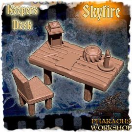 desk_home_2_1.jpg Lighthouse keeper's desk - 3D Printed Tabletop Gaming STL File - 3D Model Terrain & Miniatures