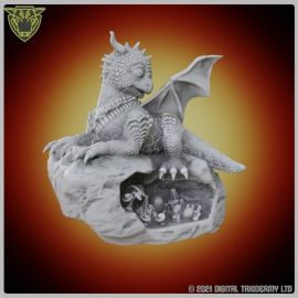 dragon_set_40001.jpg Dragon 15 - 28mm Fantasy gaming miniatures for 3D printed tabletop gaming