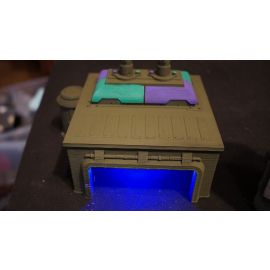 dsc04529.jpg Vehicle Hanger - 3D Printed Tabletop Gaming STL File - 3D Model Terrain & Miniatures