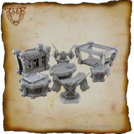 D&D Warlords Hall Furniture (resin)