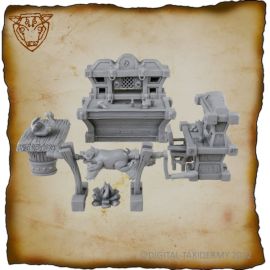 D&D Tavern and Kitchen Furniture (resin)