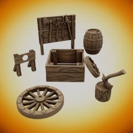 Fantasy or medieval scatter accessory Pack