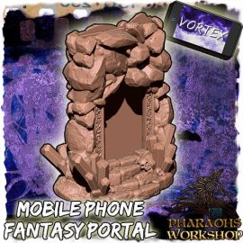 fantasy_portal_1_1.jpg Mobile phone fantasy portal - 3D Printed Tabletop Gaming STL File - 3D Model Terrain & Miniatures
