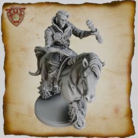 fantasy_rider_on_a_horse_hero_for_d_d_miniature_1_.jpg 3D Printed Messenger on Horse Miniature - Imagination Forge Games