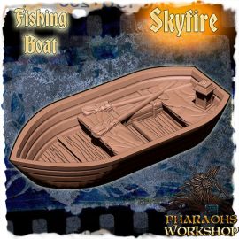 fishing_boat_2.jpg Fishing boat - 3D Printed Tabletop Gaming STL File - 3D Model Terrain & Miniatures