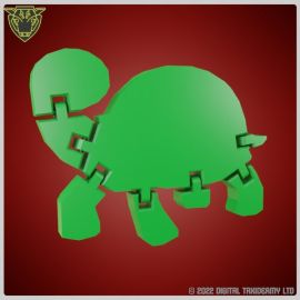 flexible_flex_tortoise_turtle_toy_adhd_add_sensory_toy_3d_print_asd4.jpg Flexi Tortoise Fidget Toy - Flexi articulated print-in-place moving fidget Toy nick-nack gift present addictive tactile play