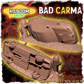 free_file_bad_carma_2.jpg Bad Carma - Crashed Car - 3D Printed Tabletop Gaming STL File - 3D Model Terrain & Miniatures