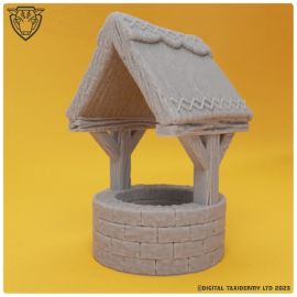 free_well_fantasy_terrain_dungeons_and_dragons_village_stl0001_3.jpg ++FREE STL Download++ Well - Trewell Common - Rural English Fantasy Village - 3D printed tabletop gaming, D&D, Pike & Shotte, Black Powder medieval medievil western frontier bandit taver