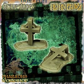 freefile_prayn_pharaohs_workshop_gravestone.jpg Gravestones (Free samples) - 3D Printed Tabletop Gaming STL File - 3D Model Terrain & Miniatures