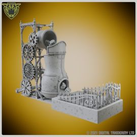 fundary.jpg The Dice Foundry - 3D printed tabletop gaming Fantasy Historic industrial revolution victorian steampunk steam water dice tower