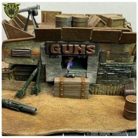 Post Apocalyptic Weapon Store (printed)