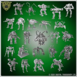 Mechs and bots - Bundle Pack 01 (Resin)