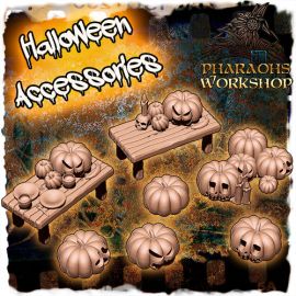 halloween_1.jpg Halloween Accessories - 3D Printed Tabletop Gaming STL File - 3D Model Terrain & Miniatures