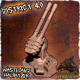 haubitzer_2.jpg Wasteland Haubitzer Artillery Cannon - 3D Printed Tabletop Gaming STL File - 3D Model Terrain & Miniatures