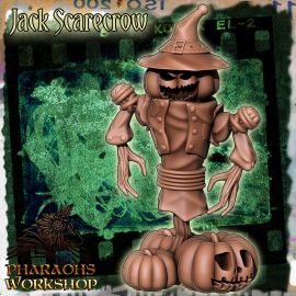 jack_scarecrow.jpg Jack Scarecrow Halloween Accessory - 3D Printed Tabletop Gaming STL File - 3D Model Terrain & Miniatures