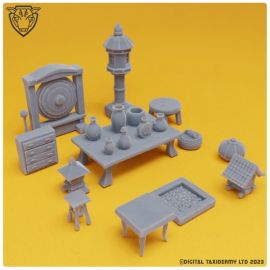 japanese_scatter_terrain_tomb_grave_temple.jpg0056.jpg Stylized Japanese - Scatter Pack - 28mm decorative terran for feudal Japan and mdieval tabletop games