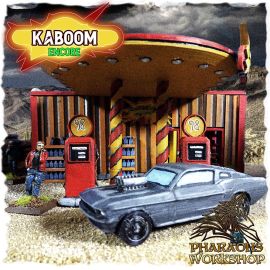 kaboom_full_project_1.jpg Kaboom Gas Station - full project - 3D Printed Tabletop Gaming STL File - 3D Model Terrain & Miniatures