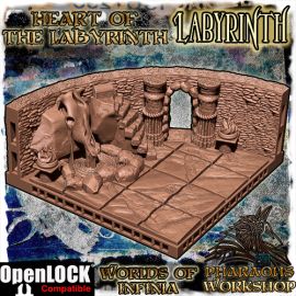 labyrinth_open_lock_compatible_dungeon_terrain.jpg Heart of the Labyrinth - 3D Printed Tabletop Gaming STL File - 3D Model Terrain & Miniatures