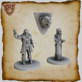 Lord and Lady of the manor Miniatures - Imagination Forge Games (printed)