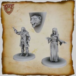 Lord and Lady of the manor Miniatures - Imagination Forge Games