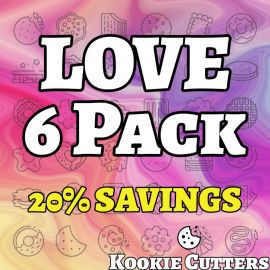 love_6_pack-min_1.jpg LOVE 6 Pack of Cutters & Stamps - 3D Printed Tabletop Gaming STL - Scifi Gaming Terrain & Miniatures
