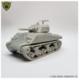 m4a3_sherman_tank_american_armor_miniature_model_2_.jpg M4A3 Sherman Tank 105mm (printed) - WW2 miniature replica for American or lend lease on  Tabletop Wargaming Armies
