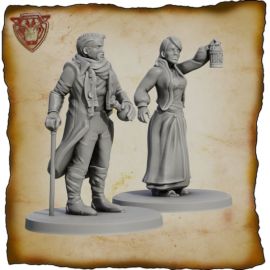 man_and_wife0002.jpg Lighthouse Keeper and his wife Miniatures - Imagination Forge Games