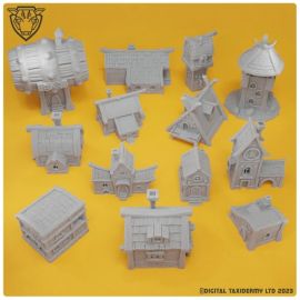 medieval_buildings_village_wfb_aos_dnd_historical_fantasy_gaming_1_.jpg Stylized Middle Ages 03 - Buildings - 3D Printed Tabletop Gaming STL File - 3D Model Fantasy Terrain & Miniatures