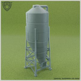 model_animal_feed_silo_farming_train_set_model_railway_countryside_scenery_farm_1__1.jpg Farm & Industrial Feed Silo (printed) - 3D Printed Tabletop Gaming STL File - 3D Model Terrain & Miniatures