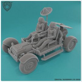 Lunar Rover with Astronauts (printed)