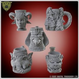 Mythical Creature dice cups 