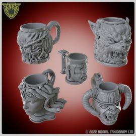 Mythical Monster dice cups 