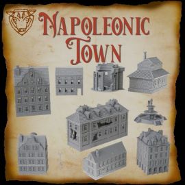 napoleonic_french_town_buildings_ruins_village_stl_france_ww20023.jpg Napoleonic Town Buildings - 3D printed tabletop gaming historic stone age temple ziggurat home sacrifice Conquistadors warrior
