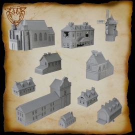 napoleonic_french_town_buildings_stl_france_ww20021.jpg Napoleonic Country Buildings - 3D printed tabletop gaming historic stone age temple ziggurat home sacrifice Conquistadors warrior