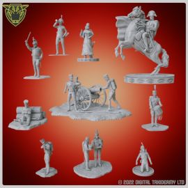 napoleonic_soldier_stl_3d_printing_french0034.jpg Napoleonic French Army Soldier Miniatures Bundle (printed)