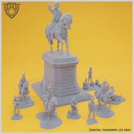napoleonic_wars_soldier_cavalry_stl_model0001.jpg Napoleonic French Army Soldier Miniatures Bundle 02 - Napoleonic stl files