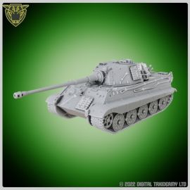 panzerkampfwagen_tiger_ww2_tanks_stl_files_3d_print_table_bolt_action0004.jpg Panzerkampfwagen Tiger Ausf B with battle scars - Details 3D model for resin printed tabletop gaming