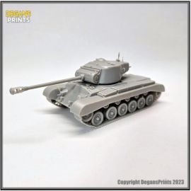 pershing_m26_tank_model_3d_print_4.jpg WW2 M26 Pershing tank (printed)  - 3D Printed Tabletop Gaming - Print-on-Demand - WW2 Wargaming Terrain & Miniatures