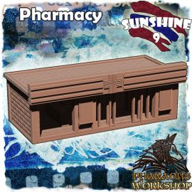 pharmacy_1_1.jpg Sunshine 9 Pharmacy - 3D Printed Tabletop Gaming STL File - 3D Model Terrain & Miniatures